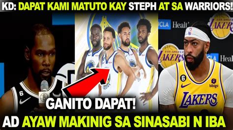 Kevin Durant Dapat Daw Sila Matuto Kay Steph At Sa Warriors Anthony