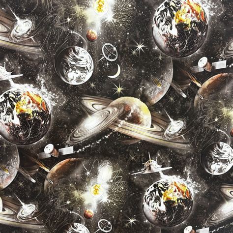 Обои Космос, виниловые на флизелиновой основе SEMRE 1.06 Х 10.05 м ...