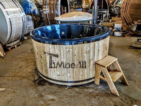 Hot Tub Pot Badefass Mit Sprudel Massaged Sen Timberin