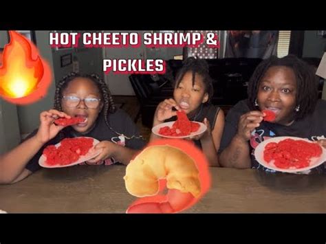 Hot Cheetos Shrimp And Pickles So Good YouTube
