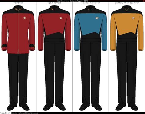 Starfleet Duty Uniform, Type A - 2371 by SheevSpin66 on DeviantArt