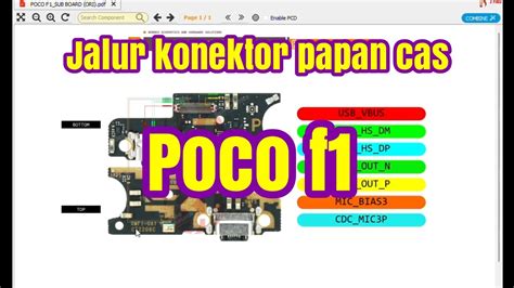 Skema Schematic Jalur Papan Cas Poco F1 YouTube