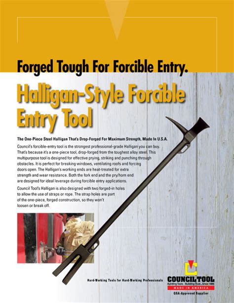 Halligan Tool |Council Firefighter Tools