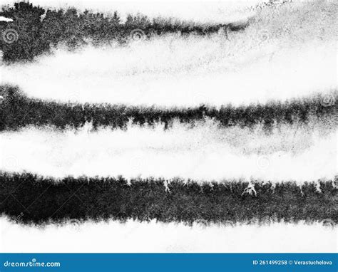 Black Marks Of Watercolor Paint Stock Photo Image Of Hand Drops