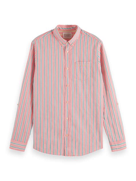 Dobby Striped Button Down Shirt Scotch And Soda