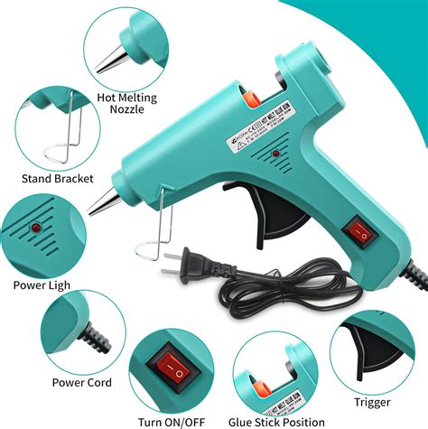 Buy GuiBiLoo Mini Hot Glue Gun Set Minute Quick Repairs Pack Small Melt Glue Gun Kit With