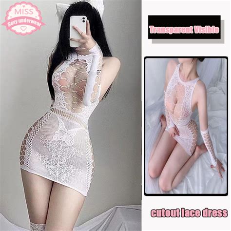 Sexy Lingerie Hot Sex Nighties Seduction Fishnet Crotch Bodysuit Sexy Lingerie Female Erotic
