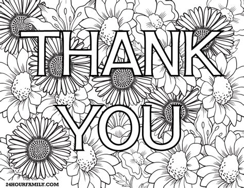 Free Printable Thank You Coloring Pages Gbcoloring The Best Porn Website