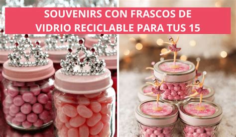 Souvenirs Para Tus Hechos Con Frascos De Vidrio Reciclable