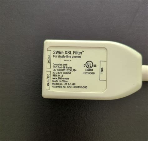 Used 2 Wire Dsl Filter Lft 4 1 Gb Dsl Phone Line Ubbthreads