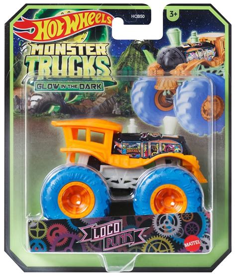 Hot Wheels Monster Trucks Glow In The Dark Mix