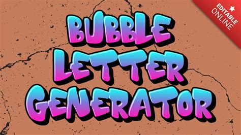 Bubble Letter Generator Estilo Fuente Graffiti Generador De Efectos