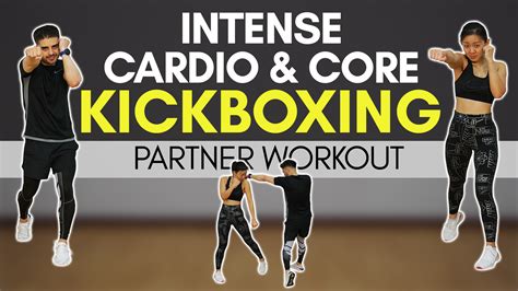 Intense Cardio And Core Kickboxing Partner Workout