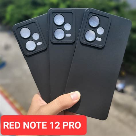 Jual Xiaomi Redmi Note 12 Pro 5G Case Softcase BLACK MATTE CAMERA