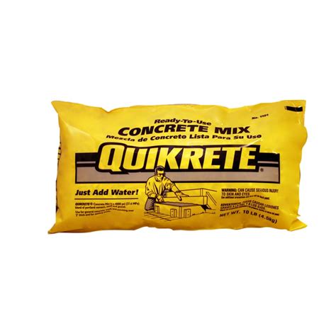 Quikrete 10 Lb High Strength Concrete Mix At