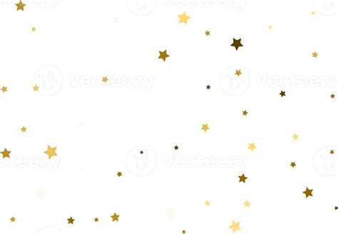 Random Falling Gold Stars 17229545 Png