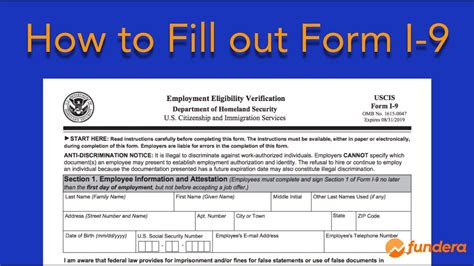 How to Fill out Form I-9: Easy Step-by-Step Instructions - YouTube