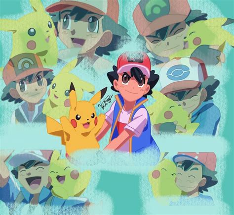 Ash and Pikachu by FanartPerez on DeviantArt