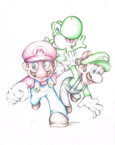 Mario And Luigi Drawings