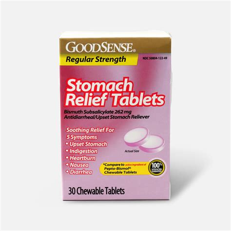Goodsense® Stomach Relief Bismuth Subsalicylate 262 Mg Chew Tab 30 Ct