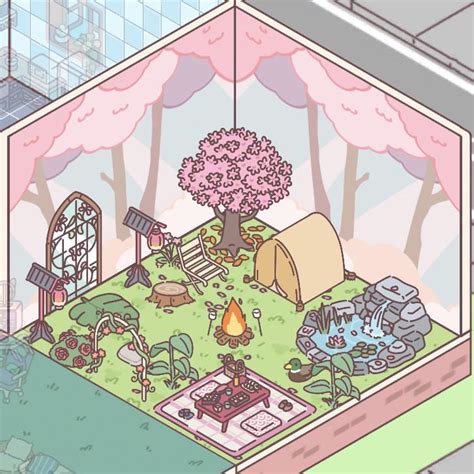 Camping In Sakura Season Rpocketlove