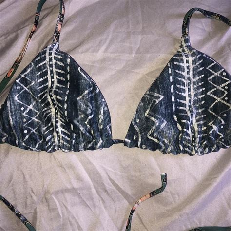 Reversible Bikini Top With Adjustable Straps Depop