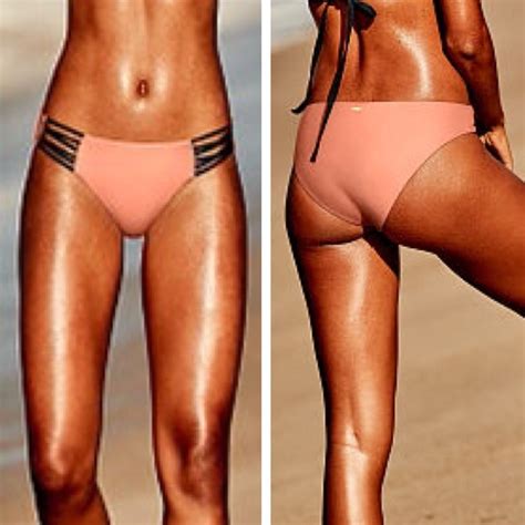 Pink Victoria S Secret Swim Nwt Pink Victorias Secret Strappy Bikini Bottoms Poshmark