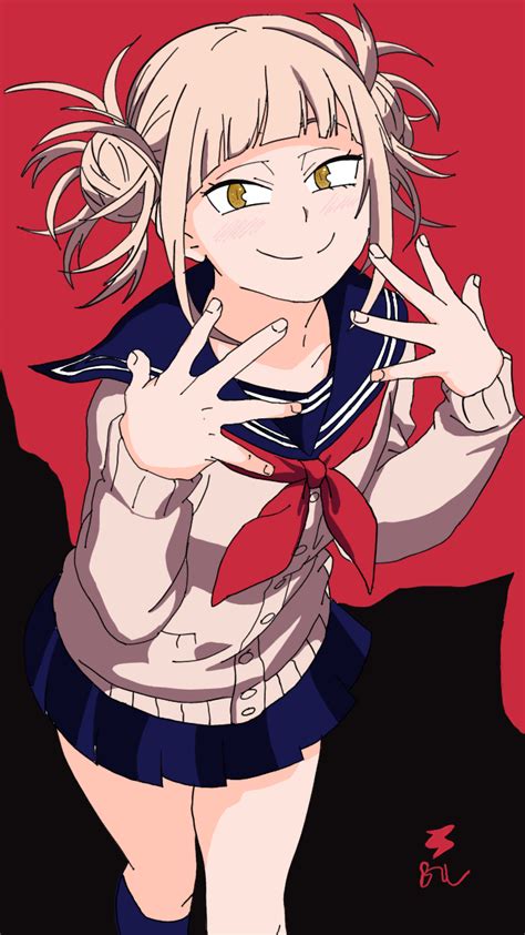 Himiko Toga Blacklightning Illustrations Art Street