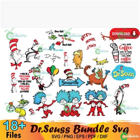 18+ Dr Seuss Bundle Svg - free svg files for cricut