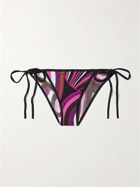 PUCCI Printed Bikini Briefs NET A PORTER