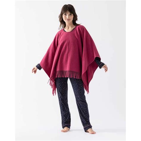 Woollen Poncho Foehn Peony Lingerie Le Chat