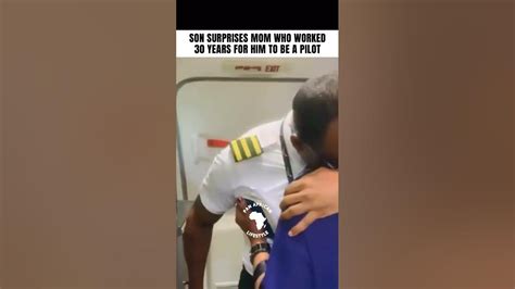 Son Surprises Mom As Pilot On Her Last Day Of Work Youtube