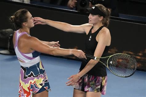 PHOTO LOREN ELLIOTT, REUTERS Aryna Sabalenka celebrates with the trophy ...