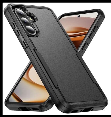 Samsung Galaxy A36 Hoesje Schokbestendige Hardcase Back Cover Zwart