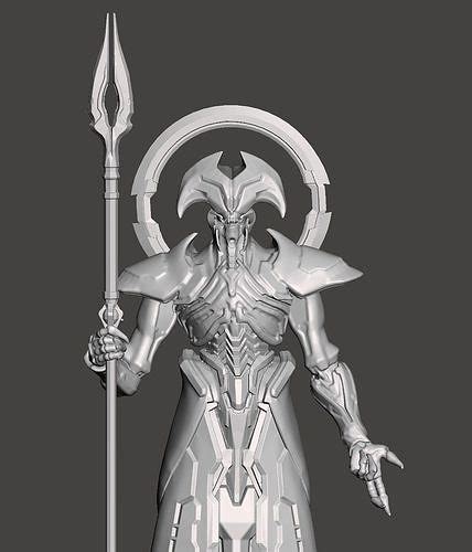 Maykr Angel Civilian Doom Eternal High Poly Stl 3d Model 3d Printable