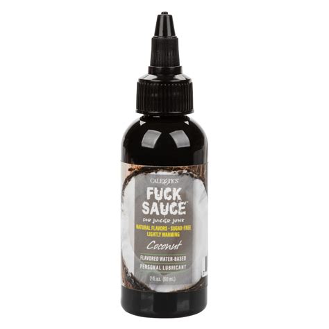 Calexotics Fuck Sauce Coconut Flavoured Water Based Lubricant Ml Black Knight Erotica