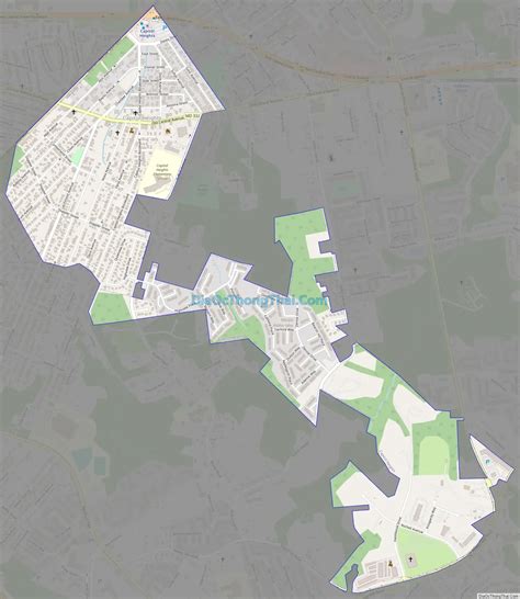 Map of Capitol Heights town - Thong Thai Real