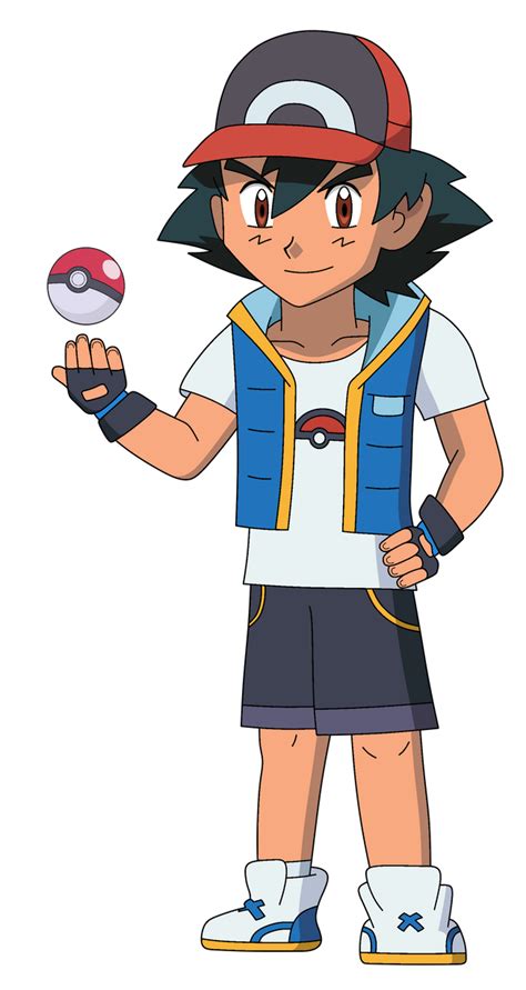 Ash Ketchum (Galar redesign) (transparent version) by ...