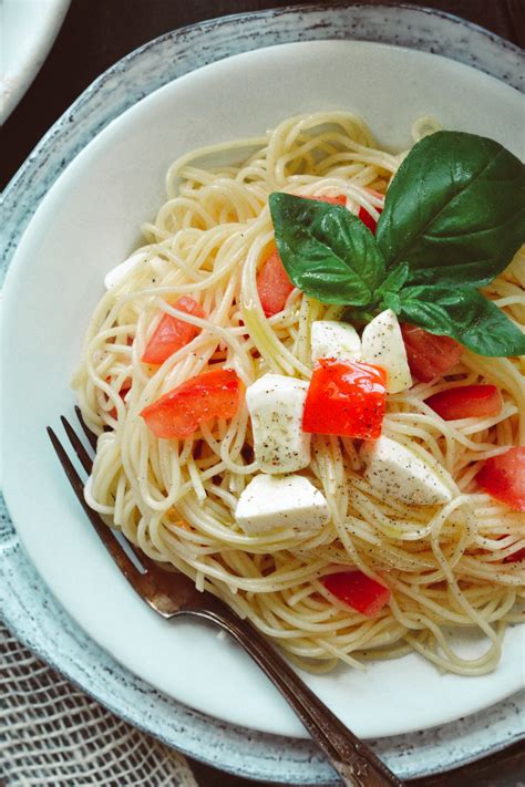 Simple 5 Ingredient Capellini Caprese | Ciao Chow Bambina