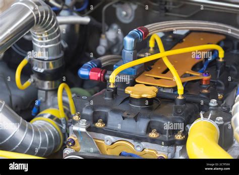 Diesel Racing Car Engine Stock Photo Alamy