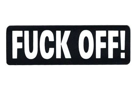 楽天市場ステッカー ヘルメット 車 アメリカン おしゃれ バイク かっこいい FUCK OFF 消え失せろ メール便OK SC GENU S JUNKYARD