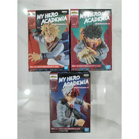 Bandai Bravegraph 1st Deku Midoriya Izuku Bakugo Bakugou Katsuki