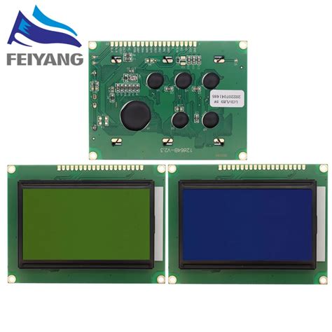 Dots Lcd Module V Blue Screen Lcd With Backlight St