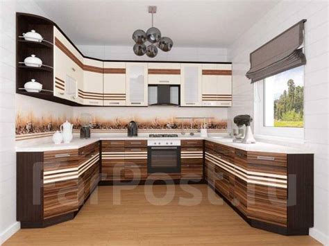 Кухонный гарнитур П-образный Рио 25 (ширина 250х300х290 см), новый, в ...
