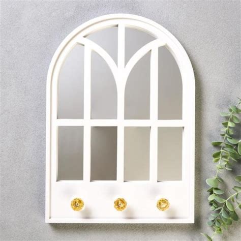 Зеркало настенное с крючками Окно - nagualspb.ru