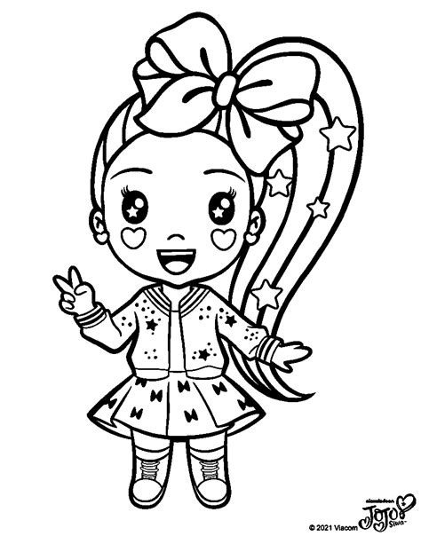 Dibujo De Chibi Jojo Siwa Para Colorear Dibujos Para Colorear