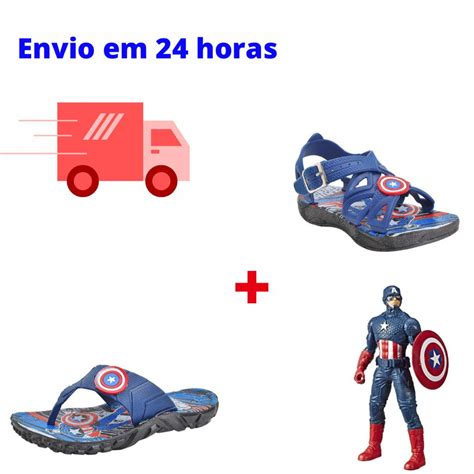 Kit Pares Menino Sandalia Papete Chinelo Infantil Personagens Super Herois Homem Aranha Hot