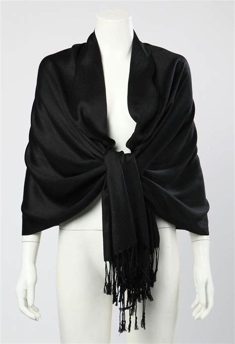 Yangtze Store Pashmina Wrap Shawl Scarf Plain Black Color Psh007 Girly Outfits Pretty Outfits