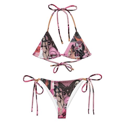 Retro Horror String Bikini Etsy