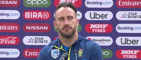 29 May Oval South Africa Captain Faf Du Plessis Pre Tournament